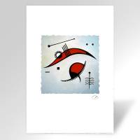 Postkarte, Kunstkarte "Blick" von grafisch-studio Bild 1