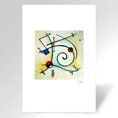 Postkarte, Kunstkarte "Weiß" von grafisch-studio