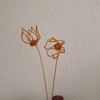 Clematis - Sternblumen Set Version 3 - Drahtblumen / Blumen aus Draht Handgemacht/ Minimalistische nachhaltige Deko Bild 2