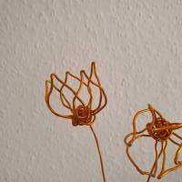 Clematis - Sternblumen Set Version 3 - Drahtblumen / Blumen aus Draht Handgemacht/ Minimalistische nachhaltige Deko Bild 4