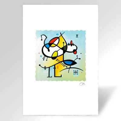 Postkarte, Kunstkarte "Vielleicht ein Tier?" von grafisch-studio