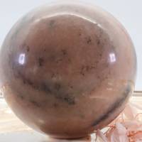GROSSE PFIRSISCH MONDSTEIN 87 mm Edelstein Kugel, Meditation und Heilsteine, glänzende Kugel, Wunderbarer Kristall Bild 10
