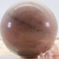 GROSSE PFIRSISCH MONDSTEIN 87 mm Edelstein Kugel, Meditation und Heilsteine, glänzende Kugel, Wunderbarer Kristall Bild 6