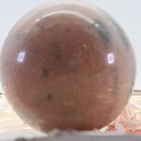 GROSSE PFIRSISCH MONDSTEIN 87 mm Edelstein Kugel, Meditation und Heilsteine, glänzende Kugel, Wunderbarer Kristall Bild 8