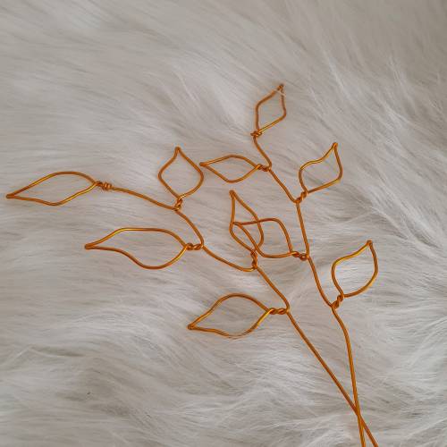 Drahtblumen Blätter Zweig Set / Blumen aus Draht Handgemacht/ Minimalistische nachhaltige Deko