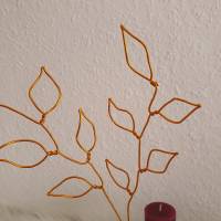 Drahtblumen Blätter Zweig Set / Blumen aus Draht Handgemacht/ Minimalistische nachhaltige Deko Bild 3