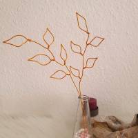 Drahtblumen Blätter Zweig Set / Blumen aus Draht Handgemacht/ Minimalistische nachhaltige Deko Bild 4