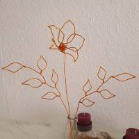 Drahtblumen Blätter Zweig Set / Blumen aus Draht Handgemacht/ Minimalistische nachhaltige Deko Bild 9