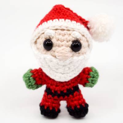 Mini Noso Weihnachtsmann Häkelanleitung | Amigurumi PDF Anleitung