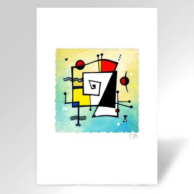 Postkarte, Kunstkarte "Vielleicht ein Labyrinth?" von grafisch-studio