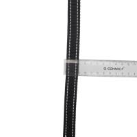 Gurtband aus Polypropylen, reflektierend, schwarz, 20 mm breit, Meterware, 1 Meter Bild 3