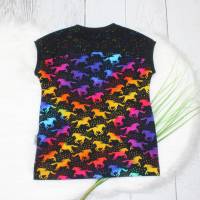 Easy Peasy T-Shirt / Dreamland Horses Rainbow / Pferde / Sommershirt / handmade Bild 2