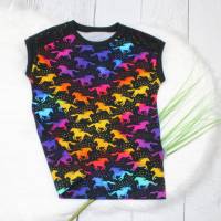 Easy Peasy T-Shirt / Dreamland Horses Rainbow / Pferde / Sommershirt / handmade Bild 3