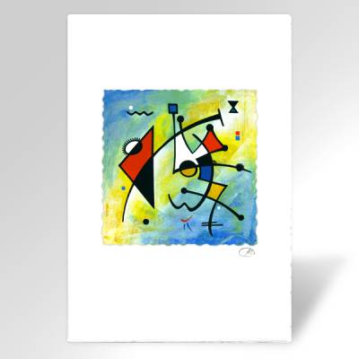 Postkarte, Kunstkarte "Vielleicht ein Fisch?" von grafisch-studio