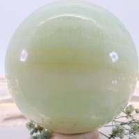GROSSE grün gebänderte Calcit Edelsteinkugel 71 mm, Meditation und Heilsteine, glänzende Kugel, Wunderbarer Kristall Bild 6