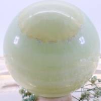 GROSSE grün gebänderte Calcit Edelsteinkugel 71 mm, Meditation und Heilsteine, glänzende Kugel, Wunderbarer Kristall Bild 7