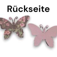 12 Stanzteile Streudeko Schmetterlinge 3D, Duo Papier, Kartengestaltung, Deko, Scrapbooking, Junk Journal Bild 3