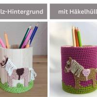Pferde Haflinger Stiftehalter für Kinder - Geschenk für Pferde-Liebhaber - Ideal zum Schulstart Bild 5