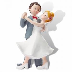 XL Figur zur Hochzeit | Brautpaar tanzt Hochzeitstanz | Deko Tortenfigur | Hochzeitsfigur Bild 2