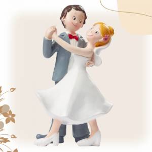 XL Figur zur Hochzeit | Brautpaar tanzt Hochzeitstanz | Deko Tortenfigur | Hochzeitsfigur Bild 5