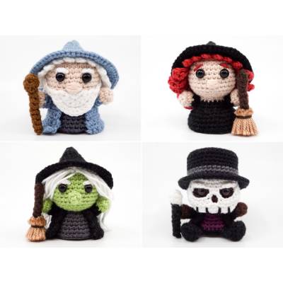 Zauberer und Hexen PDF Häkelanleitung Sparset | Amigurumi PDF Anleitungen