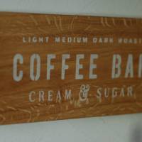 Kleines Holzschild Coffee Bar Küche Kaffee weiße Schrift Bild 2
