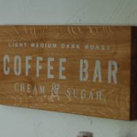 Kleines Holzschild Coffee Bar Küche Kaffee weiße Schrift Bild 4