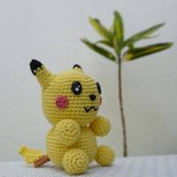 Häkelanleitung Pokémon Baby Pikachu Bild 6