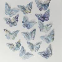 14 Stanzteile Streudeko Schmetterlinge 3D, Designer Karton, Papier, Kartengestaltung, Deko, Scrapbooking, Junk Journal Bild 1