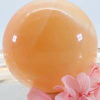GROSSE Orangen Calcit Edelsteinkugel 69 mm, Meditation und Heilsteine, glänzende Kugel, Wunderbarer Kristall Bild 3
