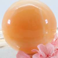 GROSSE Orangen Calcit Edelsteinkugel 69 mm, Meditation und Heilsteine, glänzende Kugel, Wunderbarer Kristall Bild 9