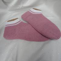 Sneaker Socken Größe: 38/39, Altrosa, Weiß Bild 1