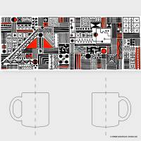 Tasse, Keramiktasse "Code 737", individueller, künstlerischer Akzent für Deinen Tisch, 0,3L Bild 4