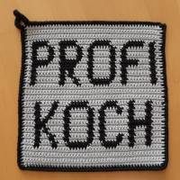 Topflappen "Koch-Profi", gehäkelt, Baumwolle Bild 3
