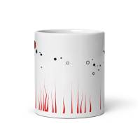Tasse, Keramiktasse "Rote Flamme", individueller, künstlerischer Akzent für Deinen Tisch, 0,3L Bild 2