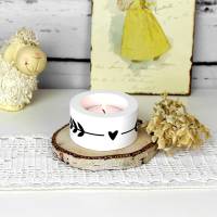 Teelichthalter mit Herz & Blättern aus Gießpulver Bild 8