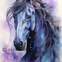 Wandbild eines mystischen Pferds zum Download Bild 1