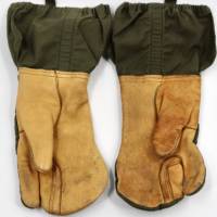 Vintage US Militär Handschuhe Abzugsfinger Bild 2