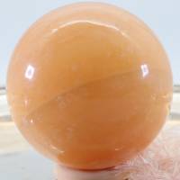 GROSSE Orangen Calcit Edelsteinkugel 62 mm, Meditation und Heilsteine, glänzende Kugel, Wunderbarer Kristall Bild 4