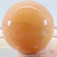GROSSE Orangen Calcit Edelsteinkugel 62 mm, Meditation und Heilsteine, glänzende Kugel, Wunderbarer Kristall Bild 5