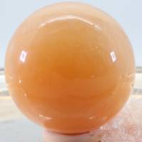 GROSSE Orangen Calcit Edelsteinkugel 62 mm, Meditation und Heilsteine, glänzende Kugel, Wunderbarer Kristall Bild 6
