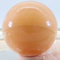 GROSSE Orangen Calcit Edelsteinkugel 62 mm, Meditation und Heilsteine, glänzende Kugel, Wunderbarer Kristall Bild 9