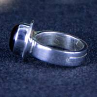kleiner Tigeraugen Ring oval in Silber gefasst Größe verstellbar Bild 4