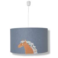 Pendelleuchte Lampenschirm -Pferd- Applikation Pendelleuchte Deckenleuchte Kinderlampe Bild 2