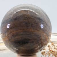 GROSSE schwarze MONDSTEIN 72 mm Edelstein Kugel, Meditation und Heilsteine, glänzende Kugel, Wunderbarer Kristall Bild 10