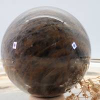 GROSSE schwarze MONDSTEIN 72 mm Edelstein Kugel, Meditation und Heilsteine, glänzende Kugel, Wunderbarer Kristall Bild 3