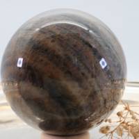 GROSSE schwarze MONDSTEIN 72 mm Edelstein Kugel, Meditation und Heilsteine, glänzende Kugel, Wunderbarer Kristall Bild 4