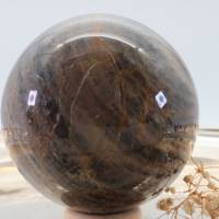 GROSSE schwarze MONDSTEIN 72 mm Edelstein Kugel, Meditation und Heilsteine, glänzende Kugel, Wunderbarer Kristall Bild 5