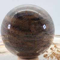 GROSSE schwarze MONDSTEIN 72 mm Edelstein Kugel, Meditation und Heilsteine, glänzende Kugel, Wunderbarer Kristall Bild 9