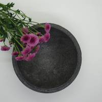 Dekoschale aus Beton Betonschale schwarz Schale Schüssel Bowl Deko Geschenk Teller Betondeko Bild 1